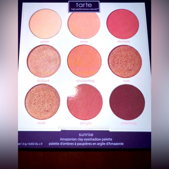 Tarte “Sunrise” Amazonian Clay 9-Pan Eyeshadow Palette - Picture 1 of 5